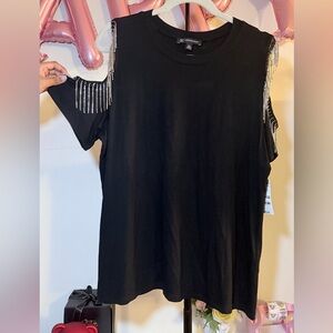 INC International blouse Black Wrong label—size M